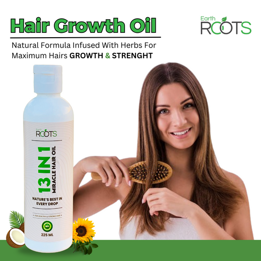 EarthRoots™ 13 in 1 Miracle Hair Oil | 100% Results